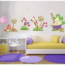 Дизайн дитячої кімнати - наклейка солодощі